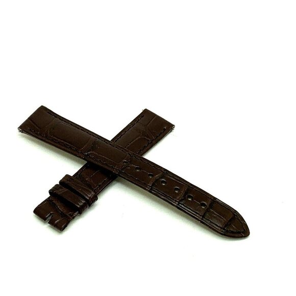 Cartier Women's Watch Replacement Band Brown Alligator Strap 16mm KD8SAM52 - Picture 1 of 7
